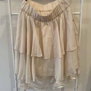Number Nine tiered skirt